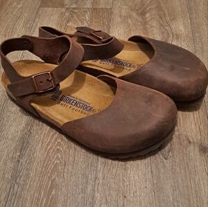 Birkenstock Messina brown leather size 39